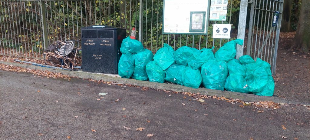 Litter cleared from Acomb Wood