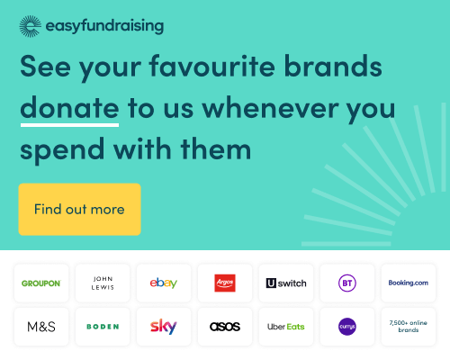 Support us by shopping online with easyfundraising