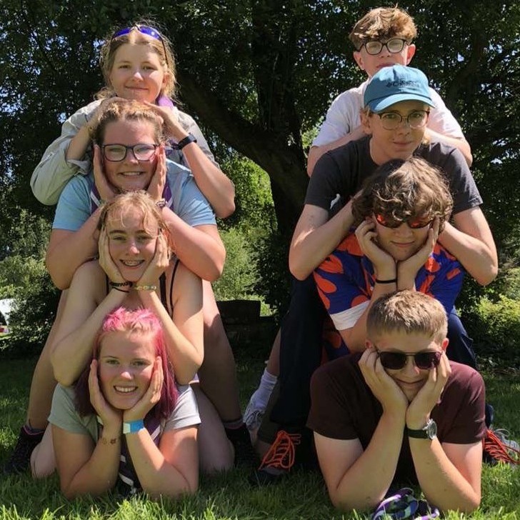 Towers of Explorer Scouts. #DringyGroupCamp25