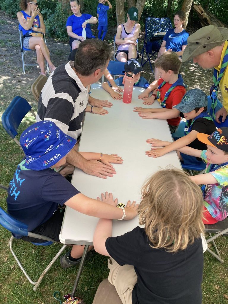 Learning new games. #DringyGroupCamp25